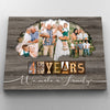 50923-Personalized 40th Anniversary Gift For Parents, Ruby Anniversary Gift, Custom Photo Parents Canvas H1