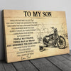 51018-Gift For Son From Dad, Biker Son Gift, On This Ride Biker Canvas H0