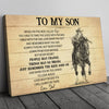 51025-Gift For Son From Dad, Horse Riding Son Gift, On This Ride Horse Canvas H0