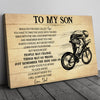 51029-Gift For Son From Dad, Rider Son Gift, On This Ride Bicycle Canvas H0