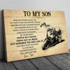 51109-Gift For Son From Dad, Motorbike Racing Son Gift, On This Ride Motorcycle Canvas H0