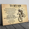 51443-Gift For Son From Dad, Mountain Bike Son Gift, On This Ride Bicycle Rider Canvas H0
