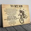Gift For Son From Dad, Mountain Bike Son Gift, On This Ride Bicycle Rider Canvas