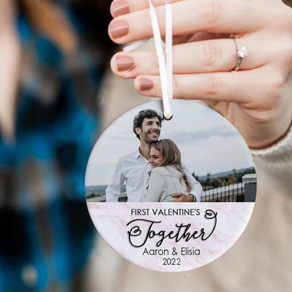 Personalized First Valentine's Together Ornament