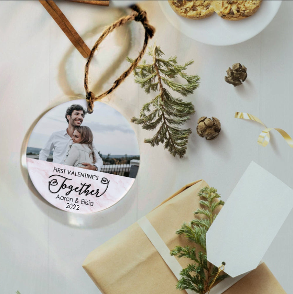 Personalized First Valentine's Together Ornament