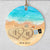 Personalized Beach Wedding Ornament, Wedding Gift, Custom Wedding Ornament