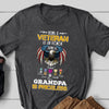 Being A Veteran Is An Honor Gift For Grandpa Personalized Shirt