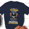 76298-Being A Veteran Is An Honor Gift For Grandpa Personalized Shirt H2