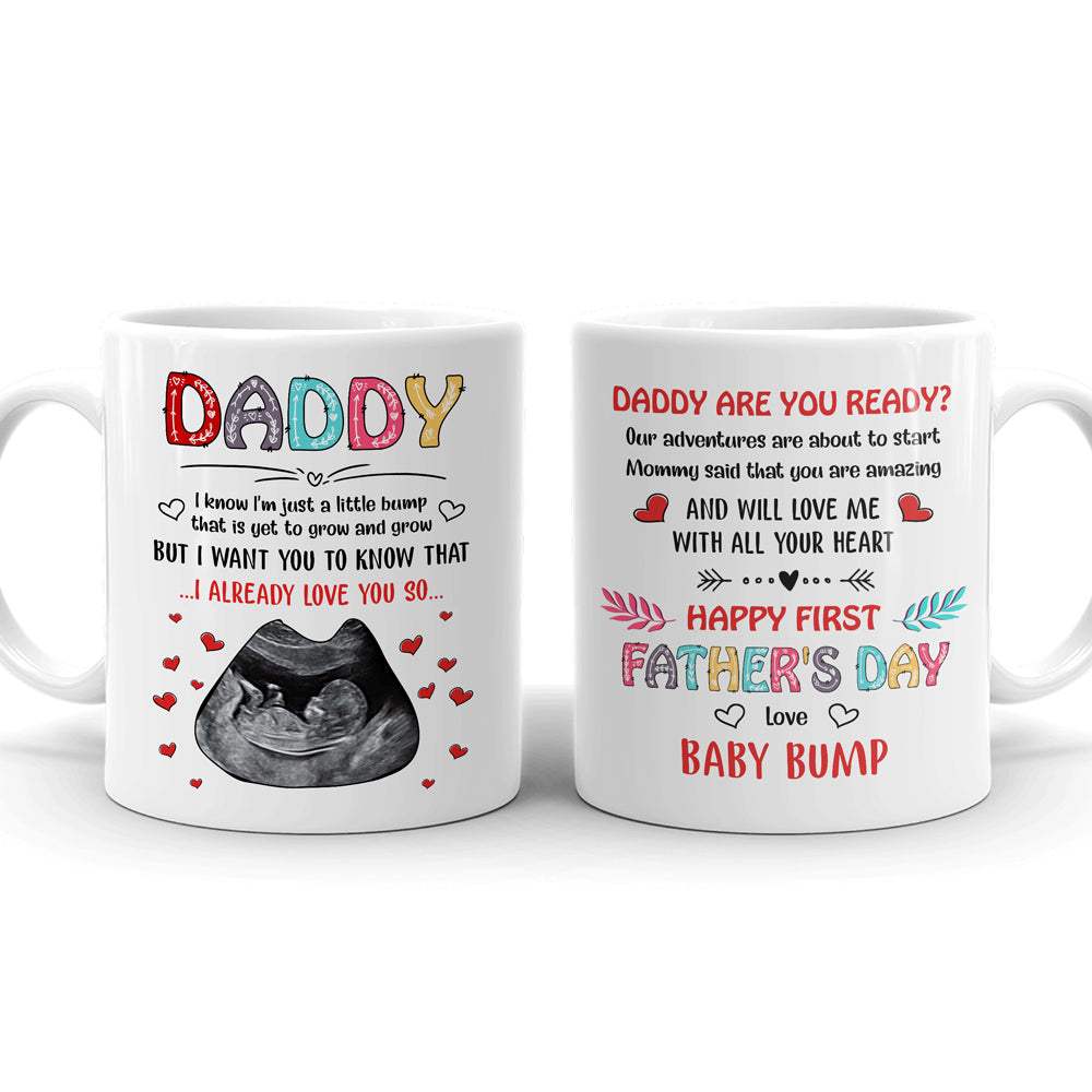 73881-Father's Day In Mommy's Tummy Mugs Personalized H3