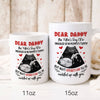 74049-Happy Father&#39;s Day A Little Bump Personalized Mug H0