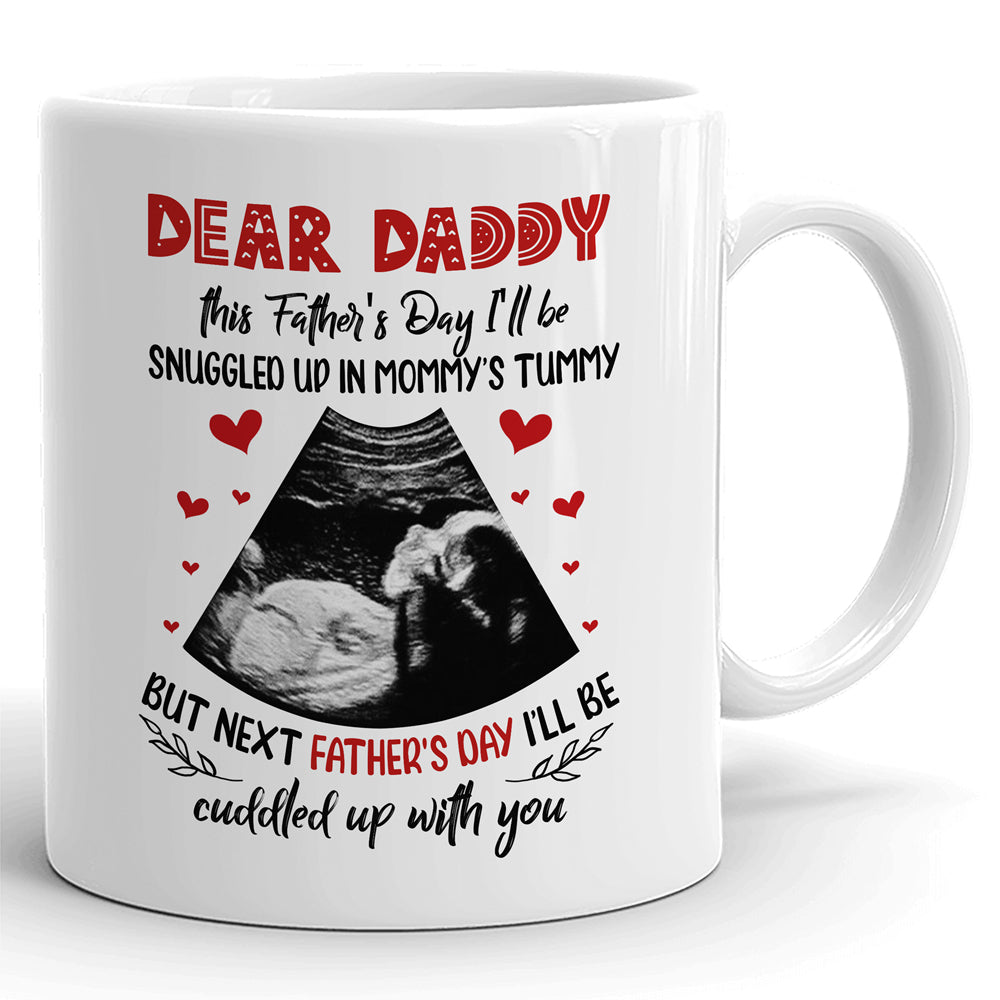 74046-Happy Father's Day A Little Bump Personalized Mug H4