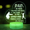 Dad From Daughter From Financial Burnden Personalized Night Light