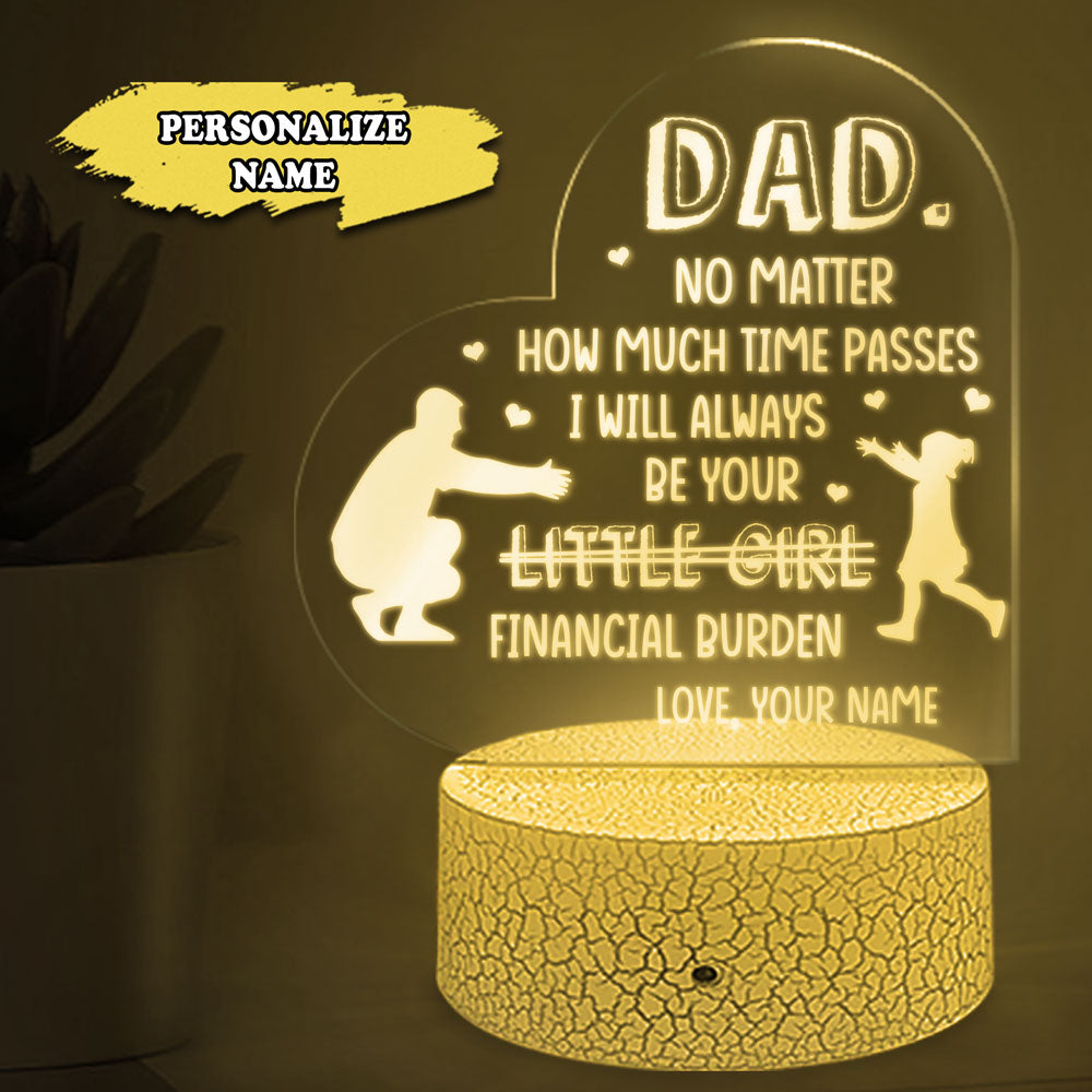 73343-Happy Father's Day From Financial Burnden Personalized Night Light H0