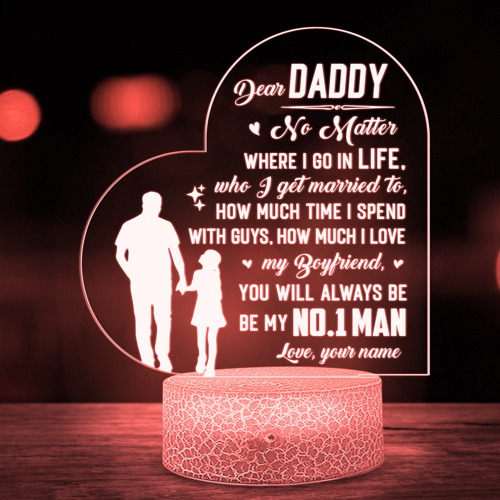 72999-Father's Day You Are My Number One Man Personalized Night Light H0