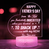 73041-Father&#39;s Day Inherited Kid Shacking Up Personalized Night Light H0