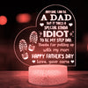 72929-Happy Father&#39;s Day Kinda Idiot Step-dad Personalized Night Light H0