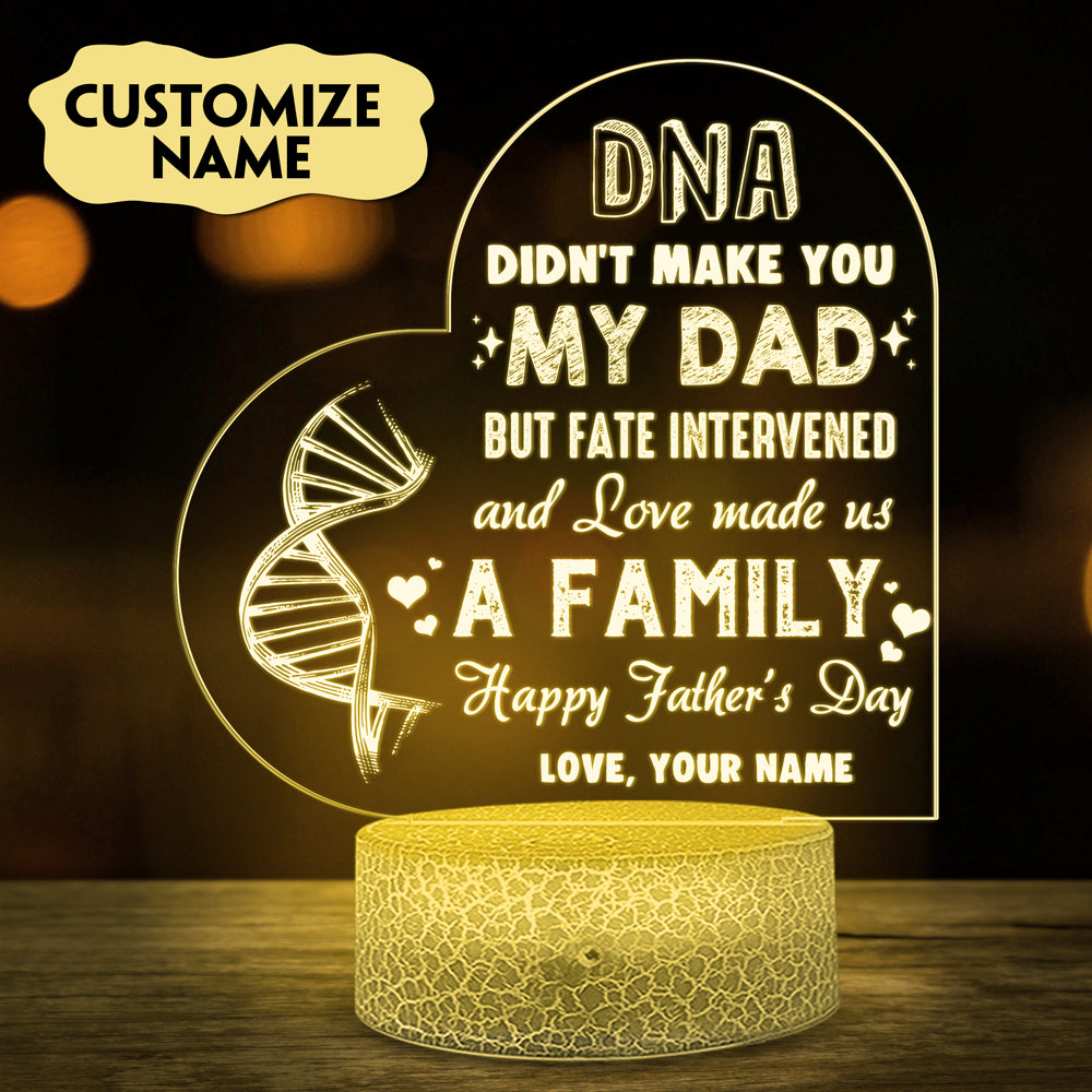 73049-Happy Father's Day Love Made Us Family Personalized Night Light H0