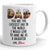 74661-Father's Day World Luckiest Dad Of Daughter Personalized Image Mug H0