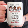 74684-Father&#39;s Day Step Dad Gift From Inherited Kids Personalized Image Mug H0