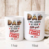 74903-Father&#39;s Day Girl Financial Burnden Of Dad Red Personalized Image Mug H0