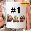 75015-Father&#39;s Day Number One #1 Dad World Best Dad Personalized Image Mug H0
