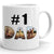 75010-Father's Day Number One #1 Dad World Best Dad Personalized Image Mug H1