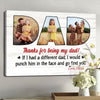 75713-Thanks For Being My Dad Gift From Children Personalized Canvas H3