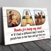 75707-Thanks For Being My Dad Gift From Children Personalized Canvas H1