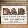 75735-Say Out Loud Favorite Child Gift for Dad Personalized Canvas H3