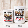75747-Dad Funny Gift From Freaking Awesome Daughter Personalized Mug H0