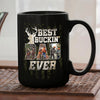76877-Hunting Best Buckin&#39; Dad Ever Gift From Children Personalized Mug H0