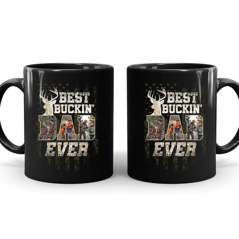 76871-Hunting Best Buckin' Dad Ever Gift From Children Personalized Mug H5
