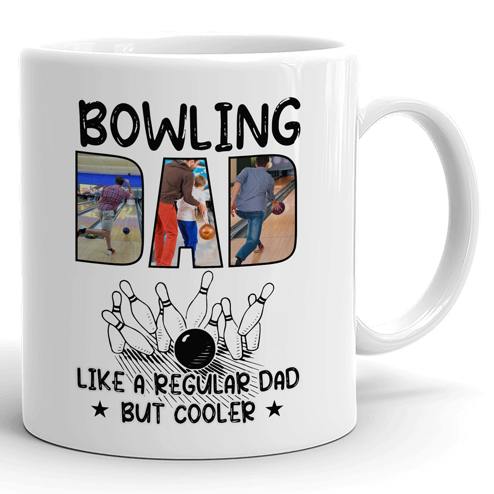 76740-Bowling Dad Regular But cooler Gift From Children Personalized Mug H0