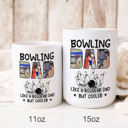 76743-Bowling Dad Regular But cooler Gift From Children Personalized Mug H1