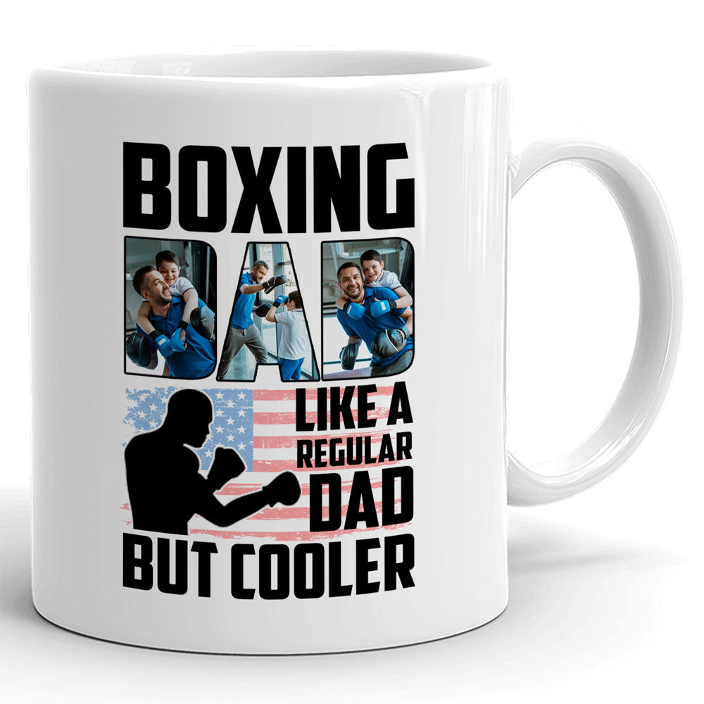 76874-Boxing Dad Regular But cooler Gift From Children Personalized Mug H3