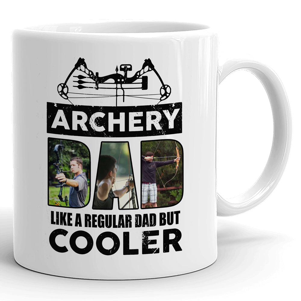 76873-Archery Dad Regular But cooler Gift From Children Personalized Mug H0