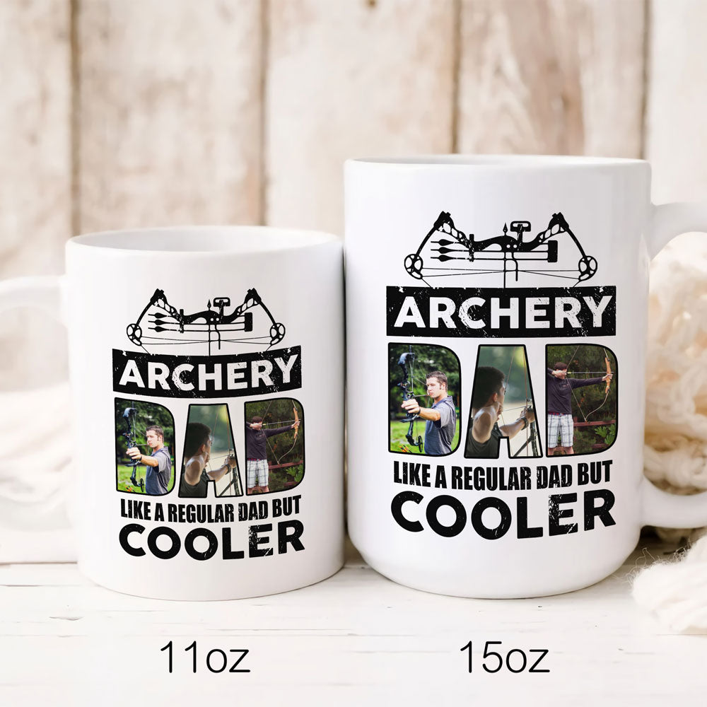 76878-Archery Dad Regular But cooler Gift From Children Personalized Mug H1