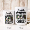 76878-Archery Dad Regular But cooler Gift From Children Personalized Mug H1