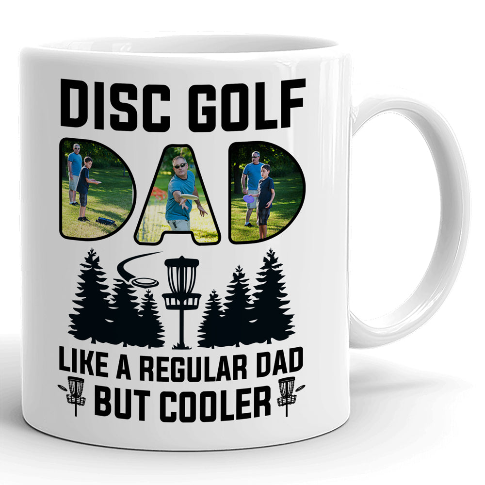 76872-Disc Golf Dad Regular But Cooler Gift From Children Personalized Mug H5