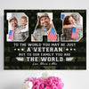 77085-Veteran To The World Family Gift For Dad Personalized Canvas H4
