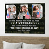 77074-Veteran To The World Family Gift For Dad Personalized Canvas H0