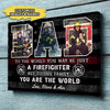 77316-Firefighter To The World Family Gift For Dad Personalized Canvas H2