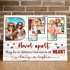 78503-BFF Gift For Bestie Never Apart Distance Not Heart Personalized Canvas H1