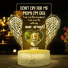 Dog Mom Gift Memorial Pet Don&#39;t Cry For Me Personalized Night Light