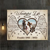 78876-Dog In Heaven Gift Pet Memorial Wonderful Life Personalized Canvas H2