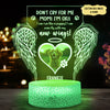 78906-Dog Mom Gift Memorial Pet Fly With New Wings Personalized Night Light H1