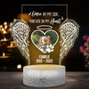 79245-Dog Lover Gift Memorial Pet Once By My Side Personalized Night Light H1