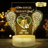 Dog Lover Gift Memorial Pet Once By My Side Personalized Night Light