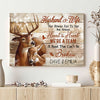 Hunting Lover Couple Deer And Doe We&#39;re A Team Personalized Canvas