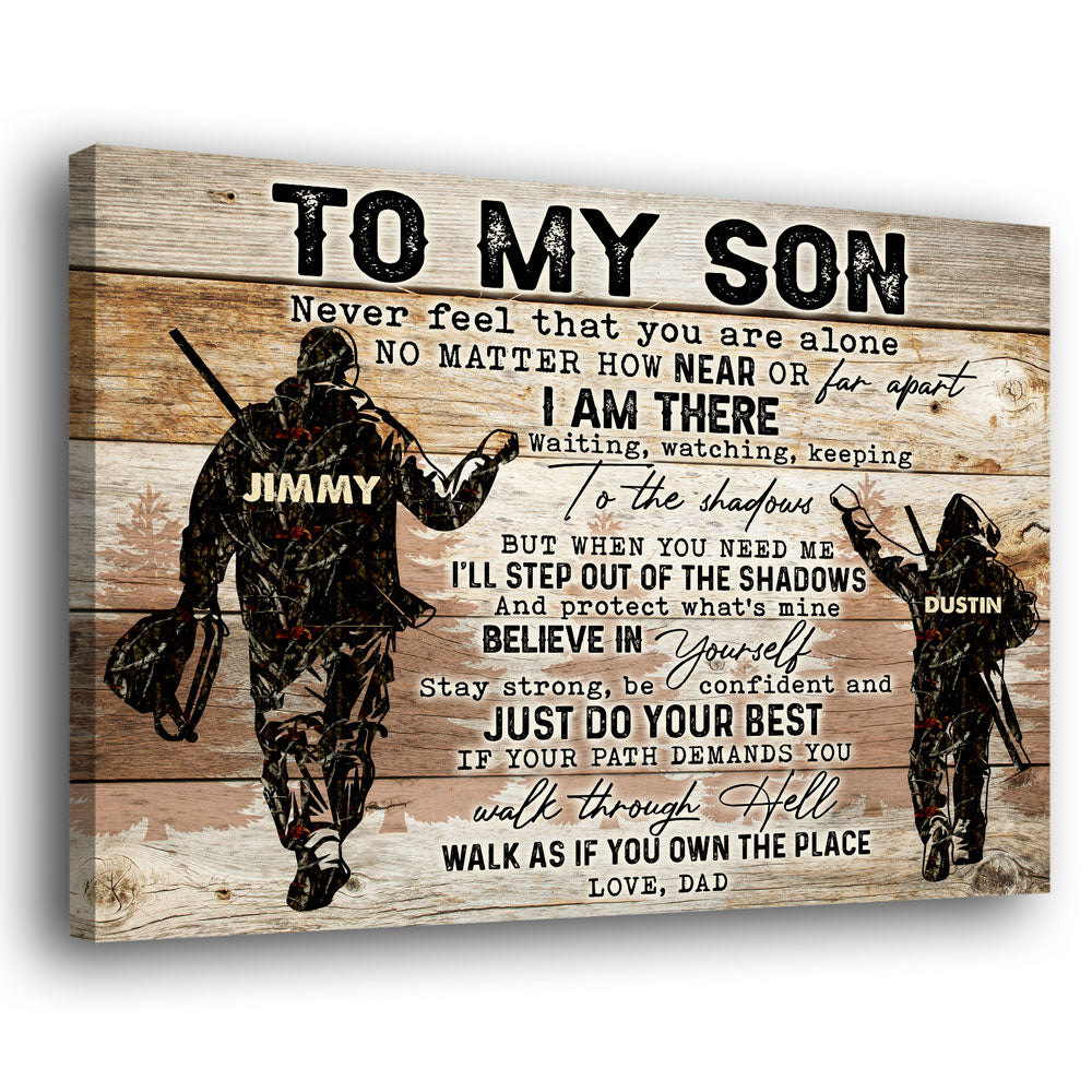 Hunting Gift For Dad From Son Dad Hunting Lover Canvas Gift For Dad